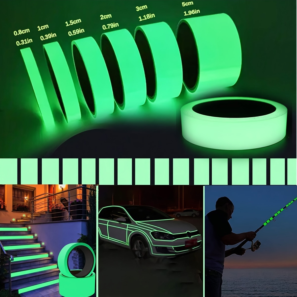 Glow Tape Waterproof Glow In Dark Tape Sticker Bright - Temu Italy