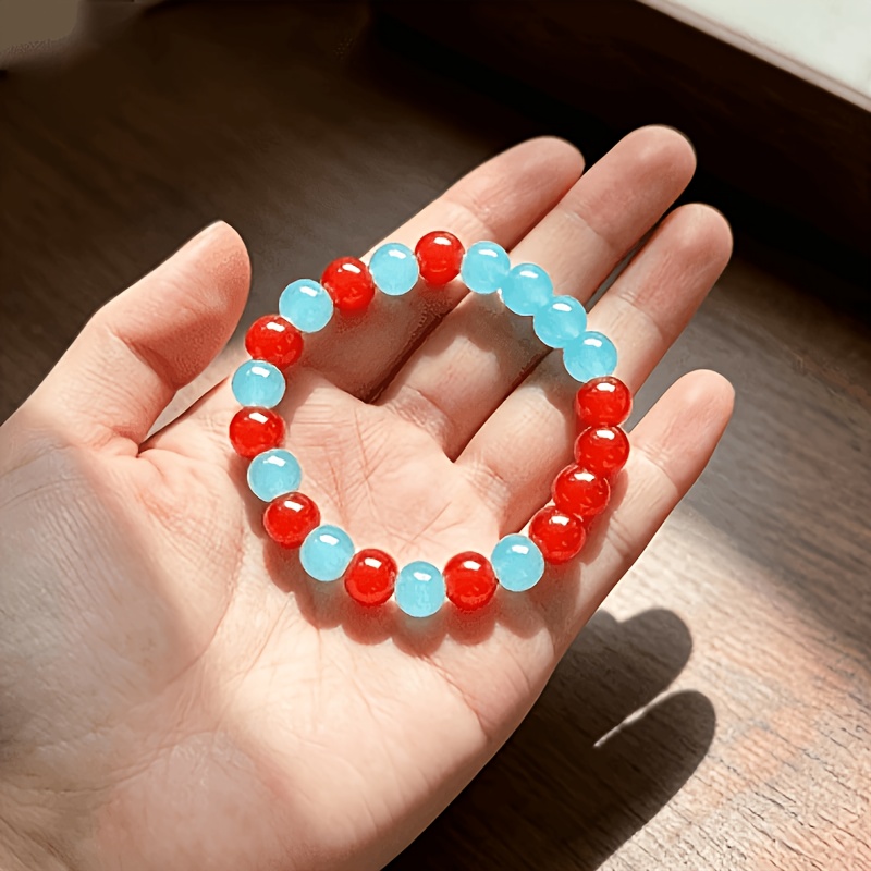 Vitality Red and Blue Contrast Bracelet