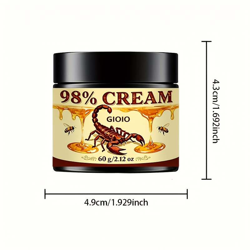 Image of 98% Strong Bee And Cream: For Hand Joint Skin, Skin And Muscles. Fast-acting Formula With Bee And Multi-vitamins, As Foot Cream. Professionally Designed For The Elderly And Athletes, Quick Relief