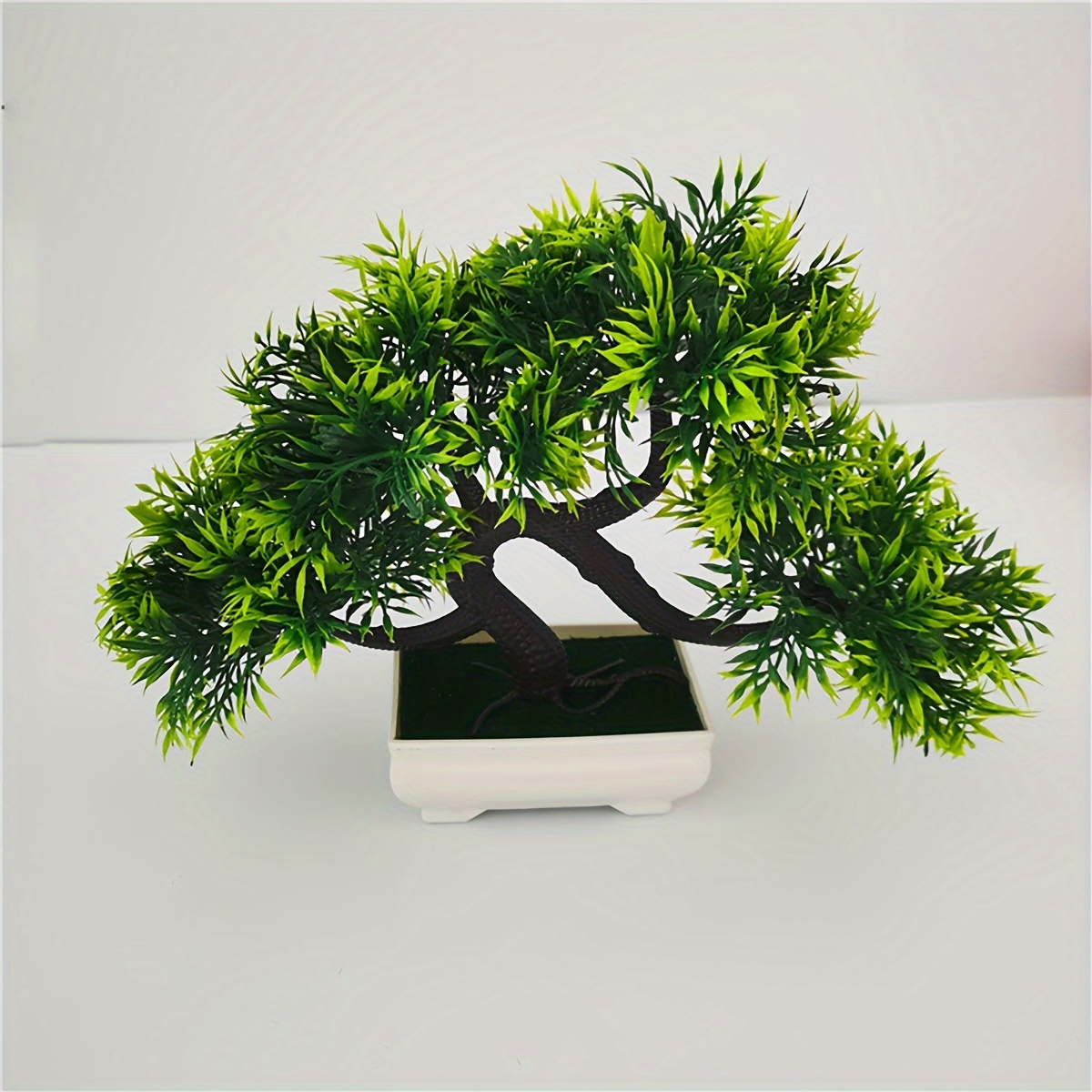 Realistic Purple Pine Tree Bonsai - Durable Artificial Plant with Pot,  Ideal for Home & Office Decor, Perfect Gift for *
