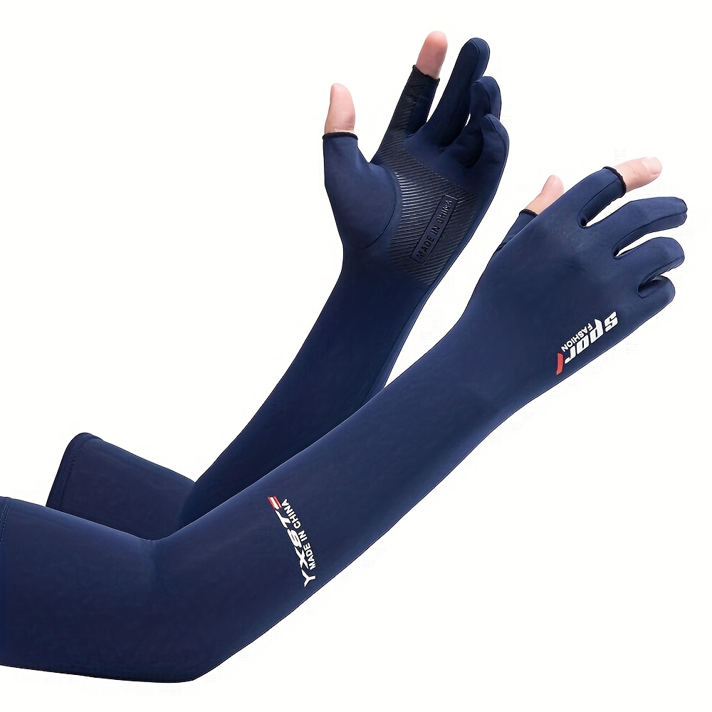TEMU 1 paire de manchons et gants rafraîchissants pour hommes et femmes, couvre-bras pour , le cyclisme, la pêche, la conduite, les sports de ,