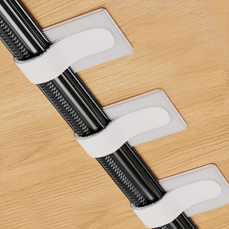 48pcs Of Self-sticking Durable Cable Ties, Versatile Ties For Organizing Wires, Reusable Clips For Computer Cables, And Managing