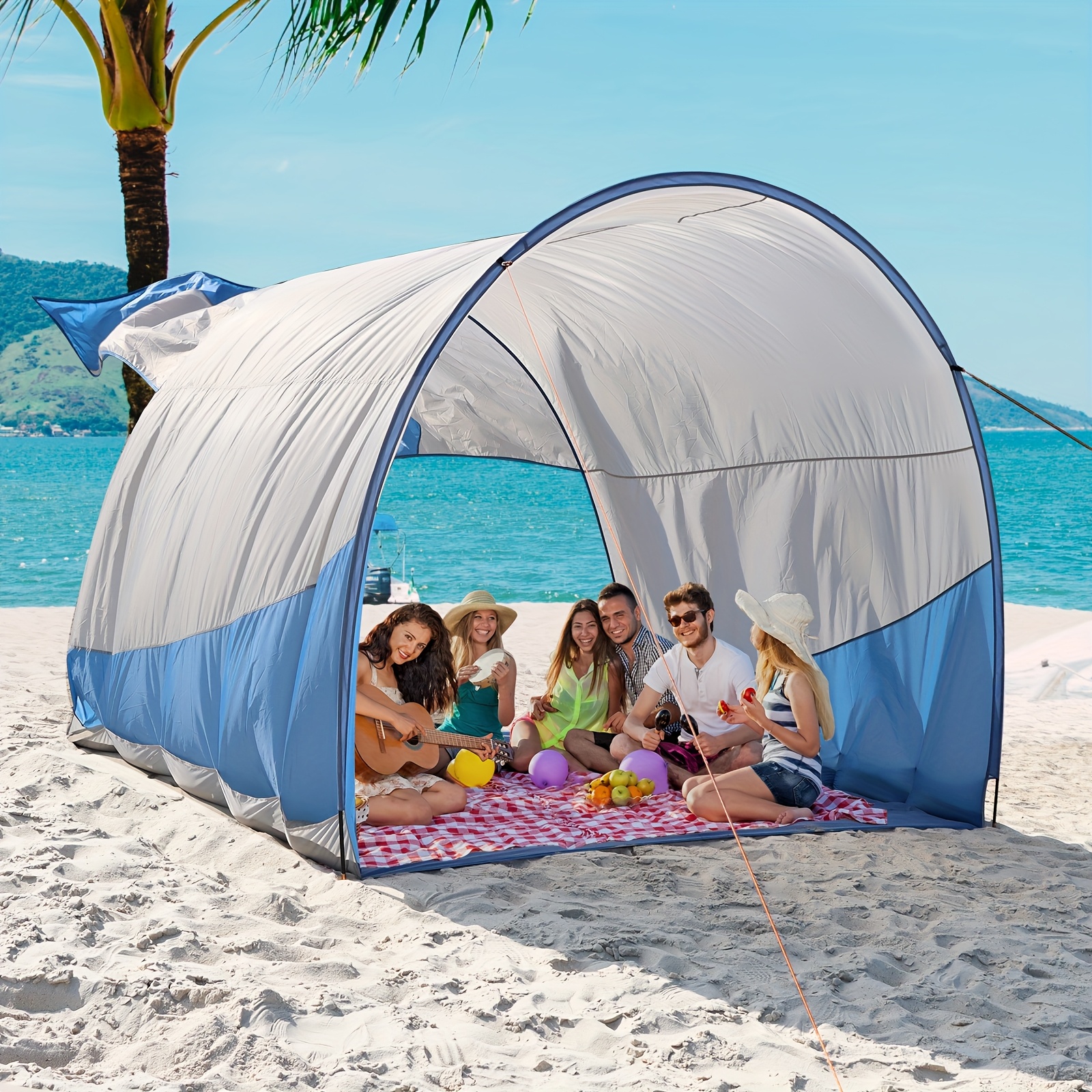 beach shelters sold on Temu Canada