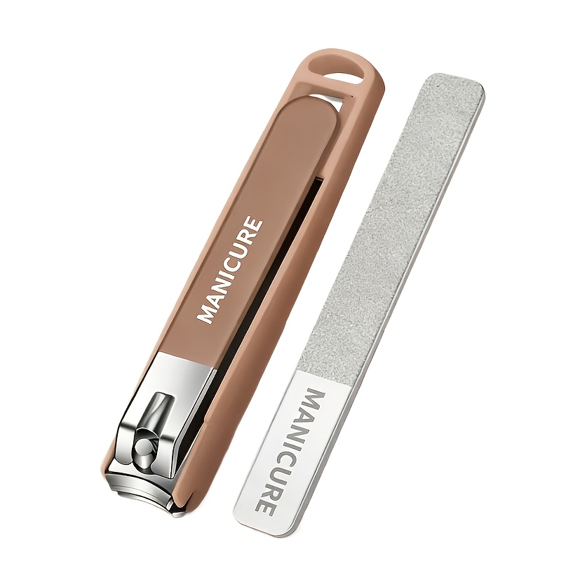 TEMU 2pcs Stainless Steel Nail Polish Kit, Nail Clippers, Nail Files, Sharp And Durable Nail Tools
