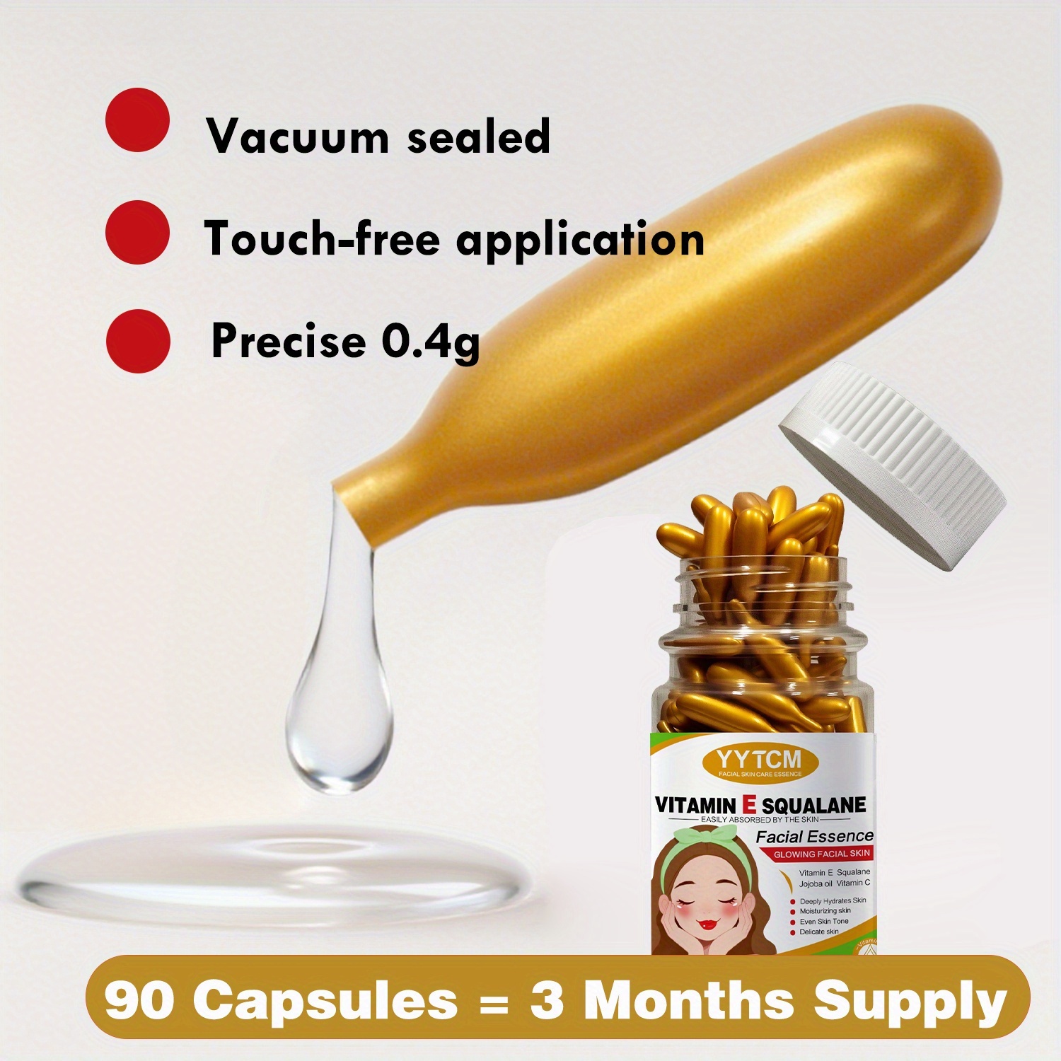 vitamin e deep moisturizing capsule essence hydrates - Temu
