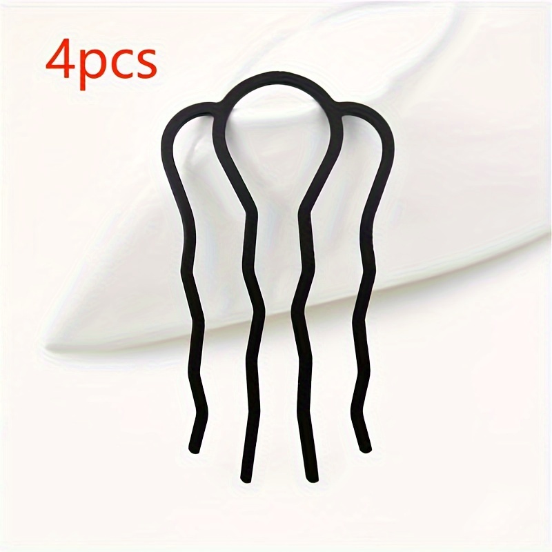 E-shop 4er-Pack Minimalistische Vielseitige Lazy Haarknoten-Macher Haarverzierungen Kopfbedeckung, Haarknoten-Macher Hinterkopf-Einsatz Kamm Haarspange