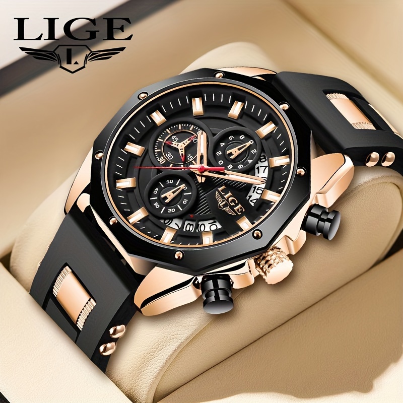 TEMU 2024 Elegant Lady Quartz Watch, Women's Business Luxury Quartz Watch Fashion Date Dial Steel Strap Watch