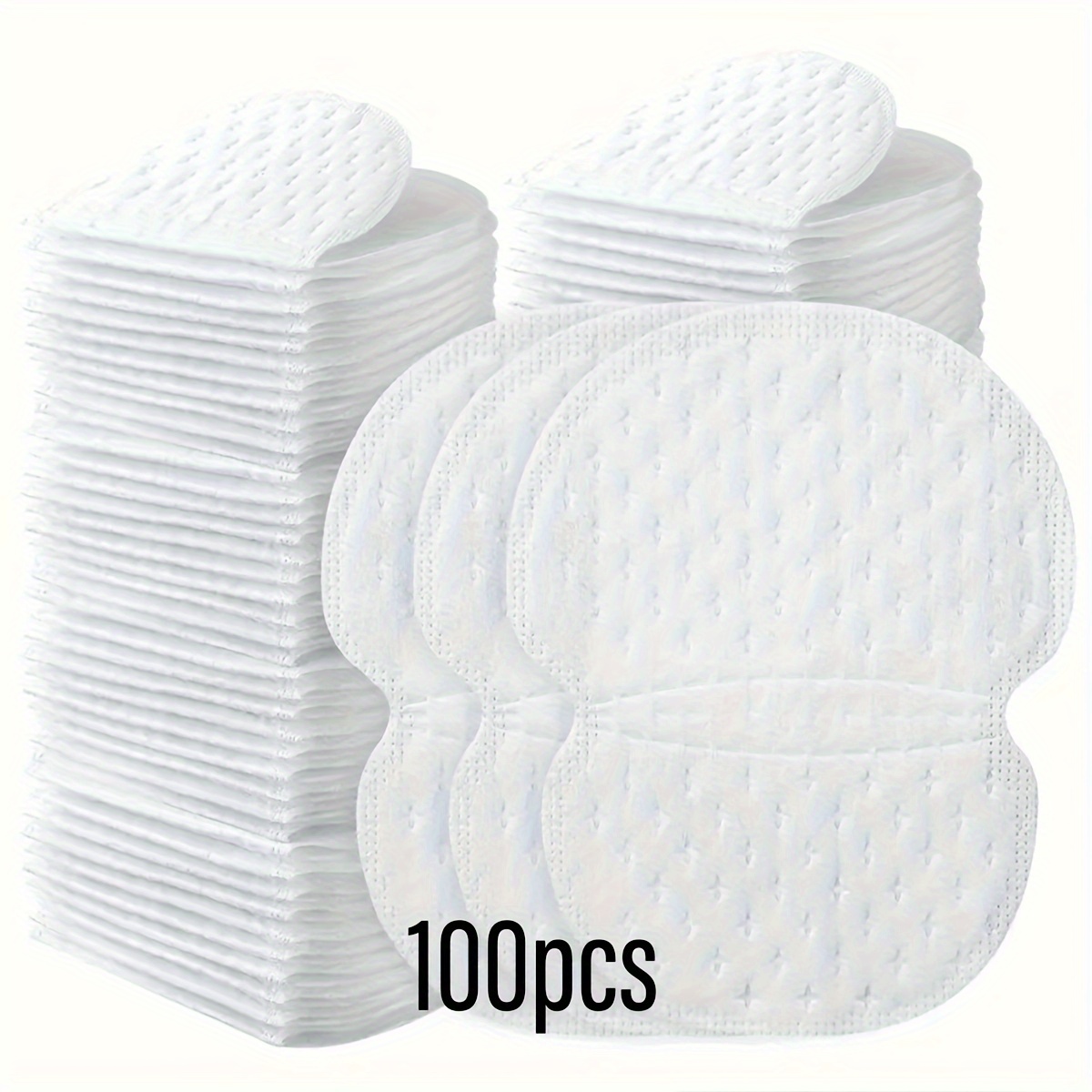 100pcs Disposable Underarm Sweat Pads, Comfortable Invisible Strong Sweat Absorption