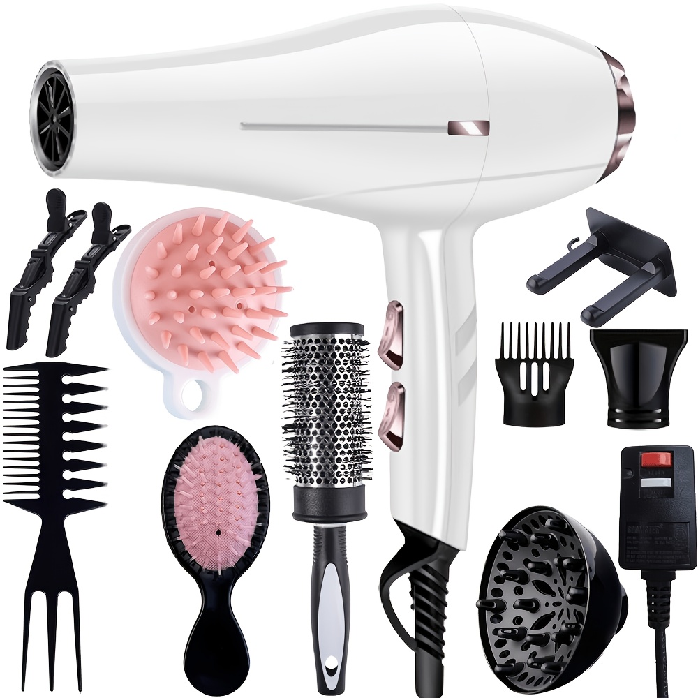 TEMU Morfone -one High-end Hair Dryer. A Hair Dryer Set With Accessories Such As A Comb, Hair Clip, And Nozzle. Suitable For Family Or Travel Use-