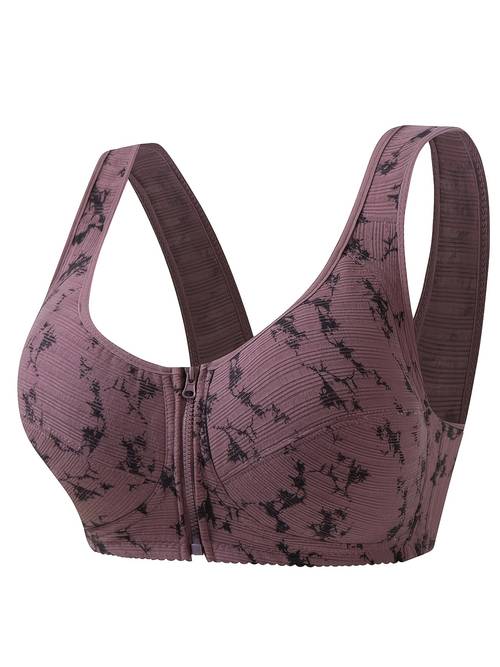 photo de l'article une seule pièce de lingerie pour femmes avec un motif imprimé, rembourrage pour un confort et une respirabilité optimales, un style de débardeur et une fermeture éclair pour un port facile.