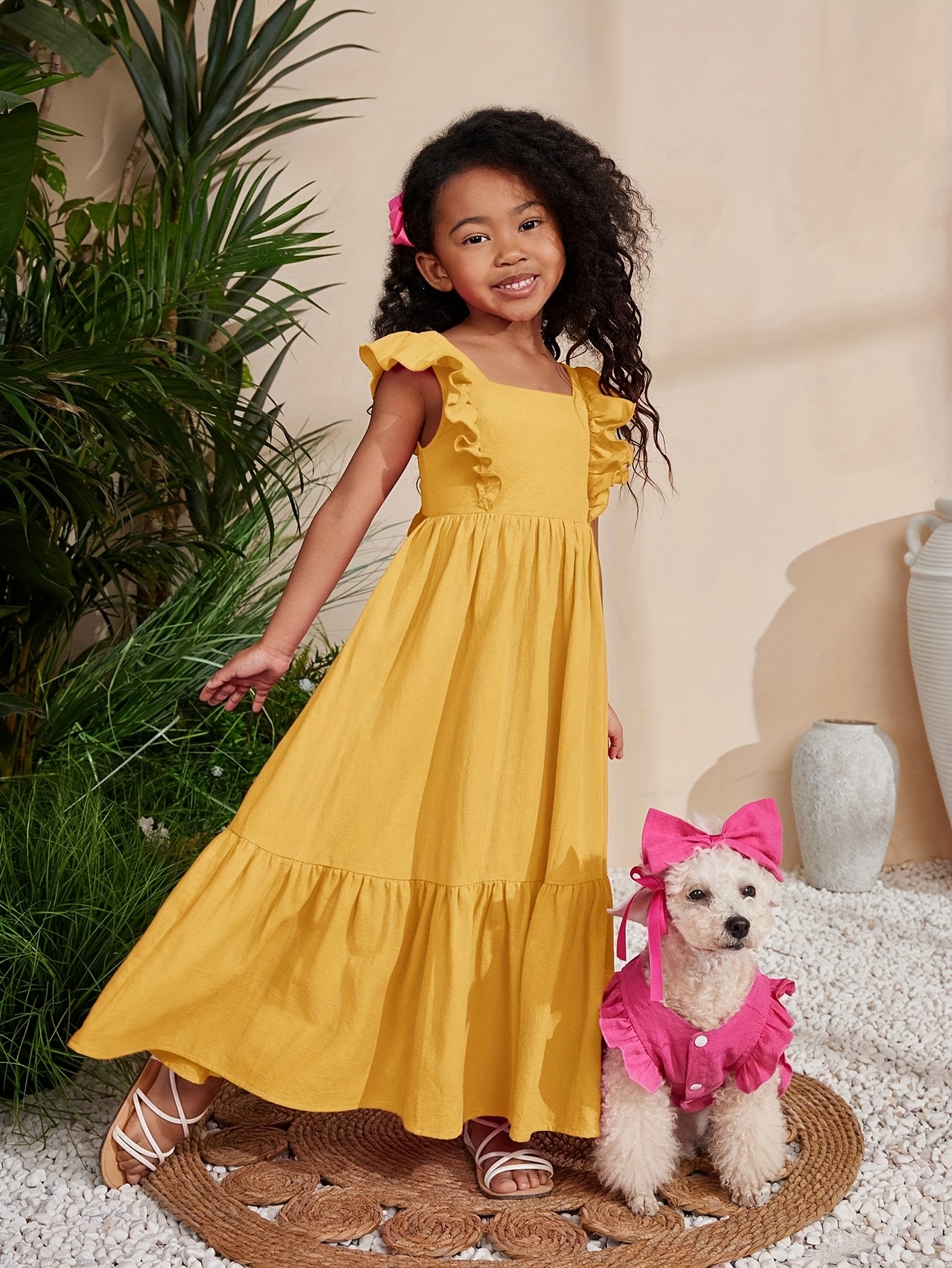 green emerald velvet dress Felicitie Yellow Maxi Dress main image 1