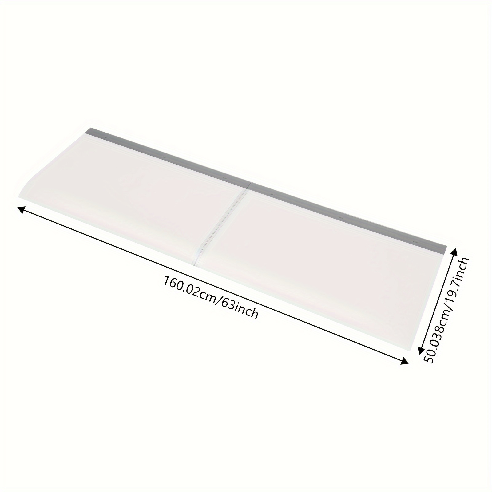 1pc Tool1shooo Transparent Arched Door Canopy, 3.5mm Thick Polycarbonate Awning For Front Door, Garage, Balcony, Window - Modern Shelter Shade Canopy