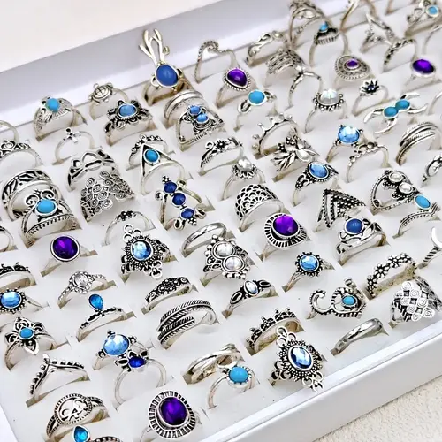 Stacking Rings Symbol rings sets sold on Temu United States