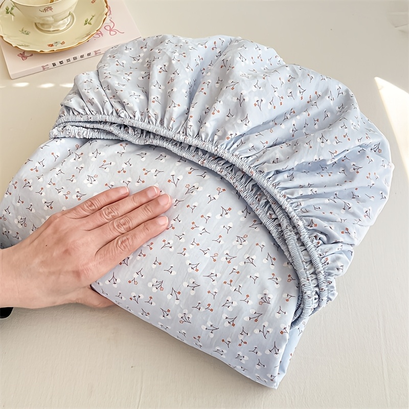 TEMU 1pc Floral Pattern Mattress Cover (excluding Pillow Core And Pillowcase) Fully Wraps To Protect The Mattress, Washable, Suitable For Bedrooms,