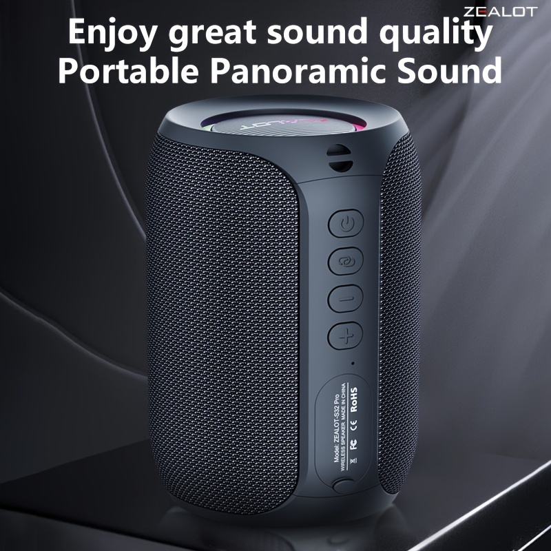 Zealot S32 Pro Wireless Speakers with Dual Pairing