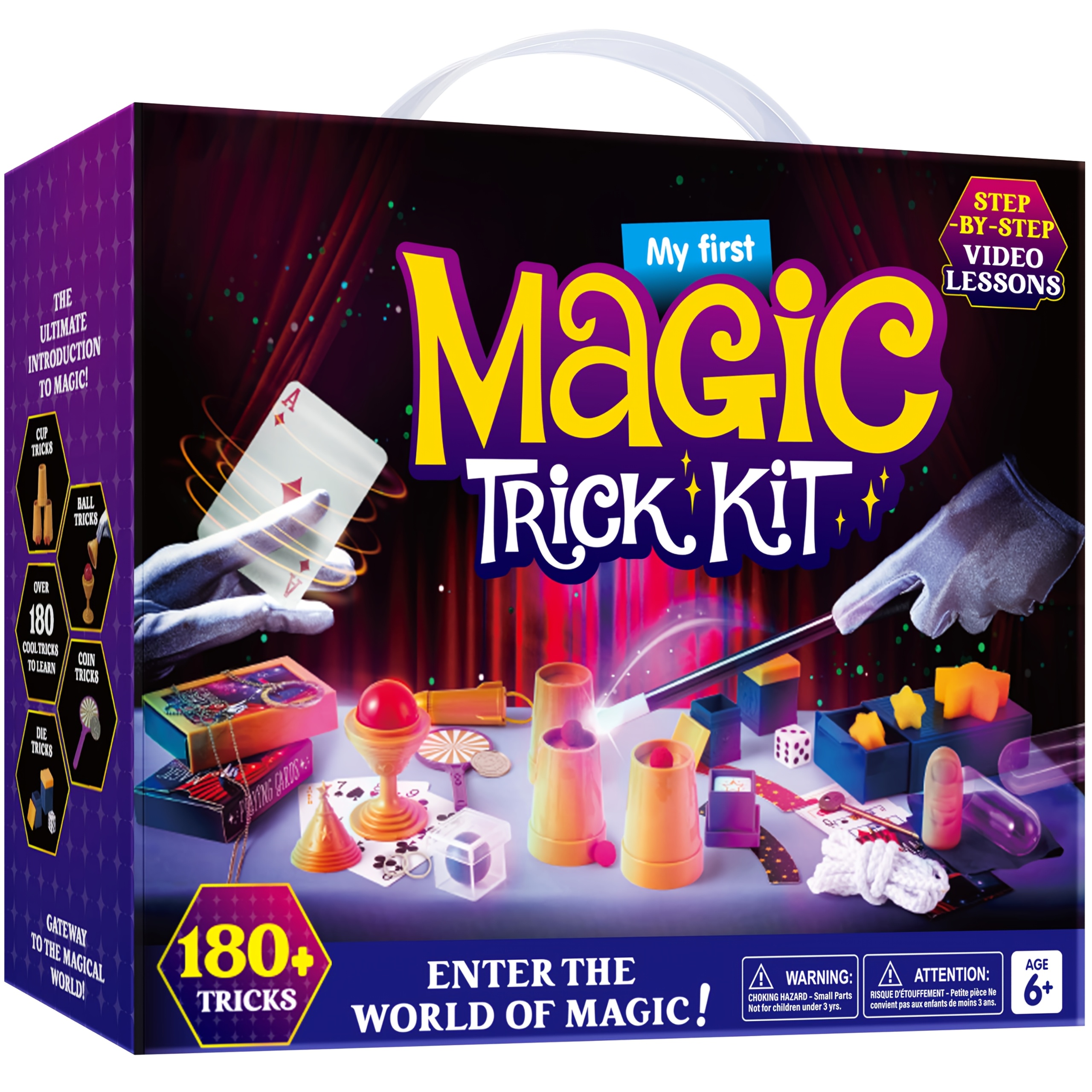 TEMU Syncfun 180+ Magic Trick Set Toy For Kids, Magic - Amazing Magician Toy With Video Lessons, Easy Tricks Of Wand And Illusion Cards, Cool