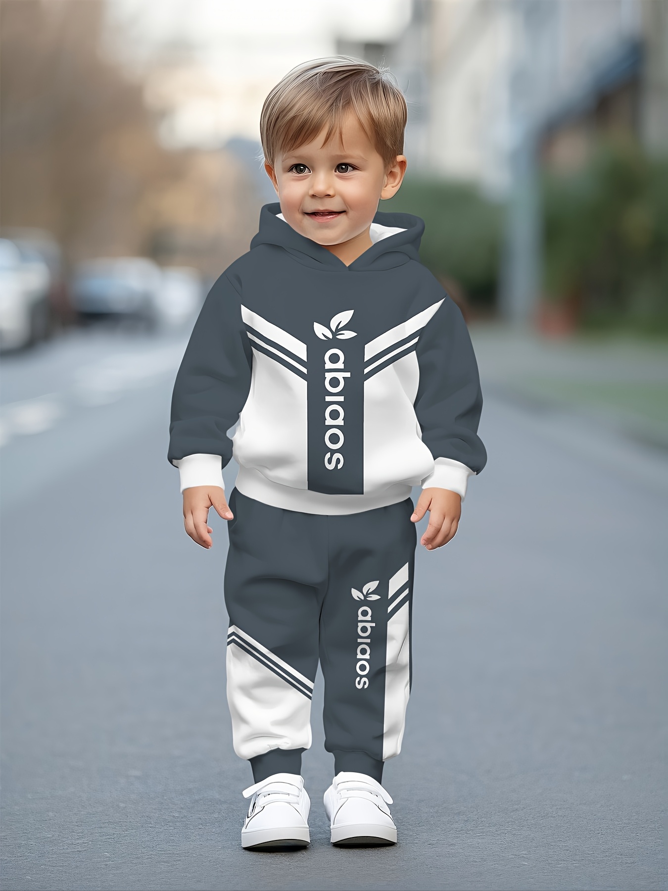 and childrens clothing hoodie set long pants set baby toddler clothing spring and autumn childrens clothing   outdoor