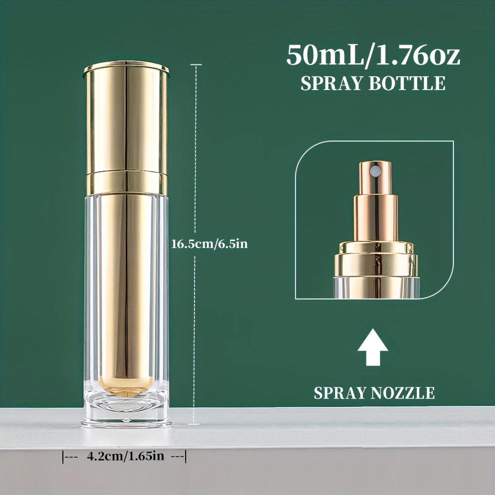 E-shop Acryl Sprühflasche 50ml Leere Flasche 1.76 Oz Feine Sprühflasche, Emulsionsflasche, Sprühwasserflasche Reise Tragbare Nachfüllbare