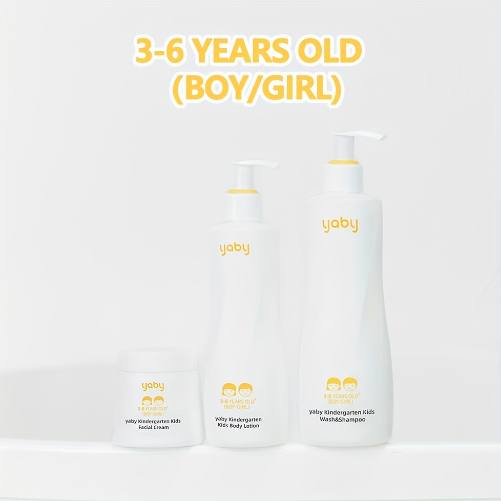 1pc yaby kindergarten kids 2 in   shampoo suitable for boys and girls aged 3 6 350ml 11 835fl oz fragrance with sweet   aroma hydrates nourishes   for delicate skin and   foam korean skincare products details 3