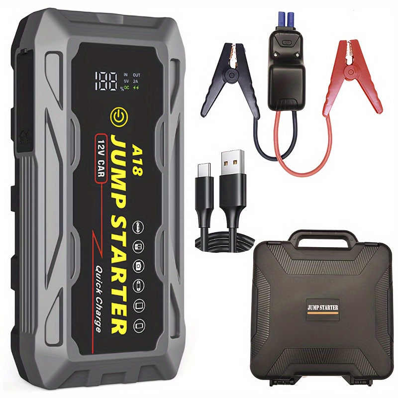 Advanced Upgrade Version Portable Emergency Car Jump Starter - Strong Charging Supply Battery With 37000mwh Capacity For Reliable Emergency