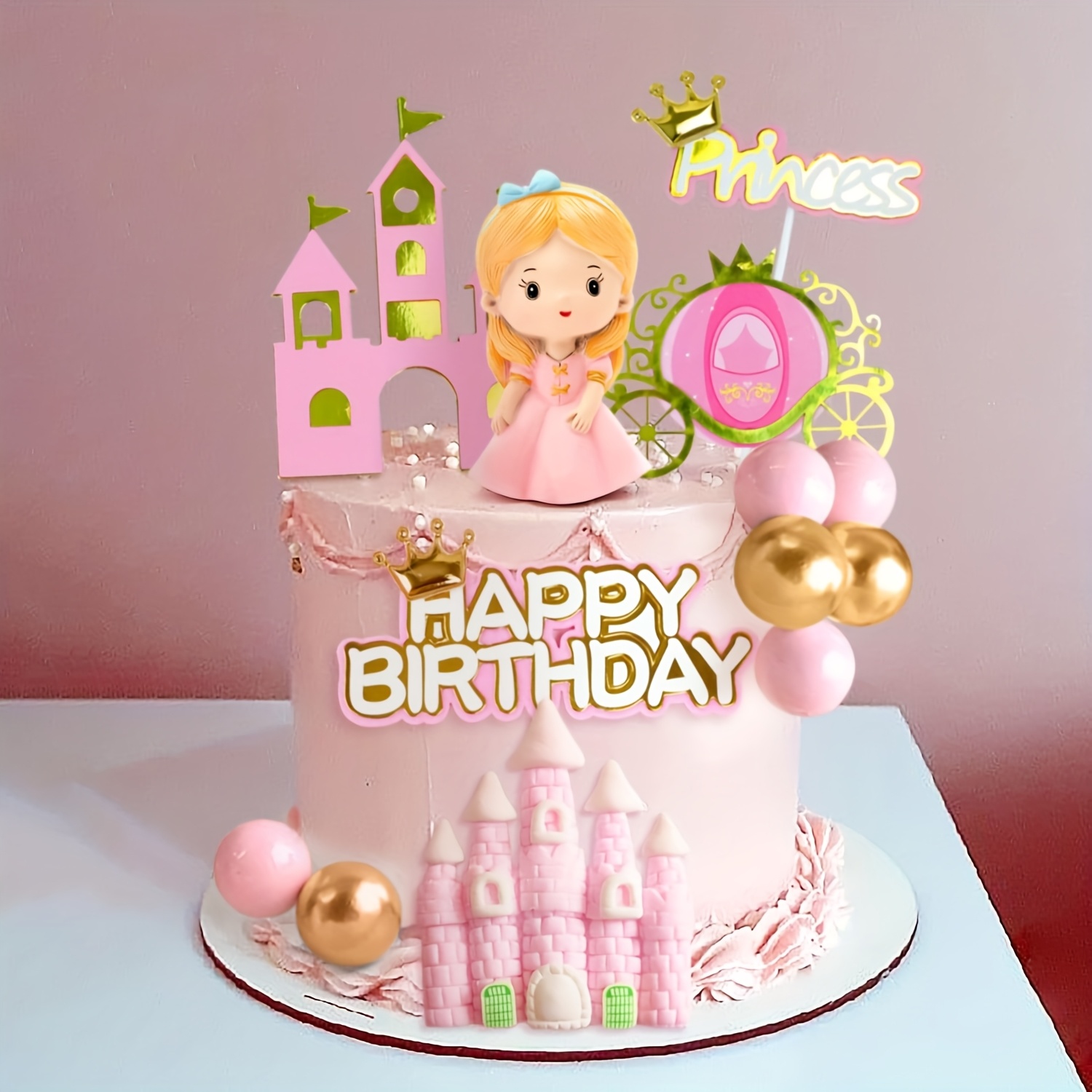 Bar-Bie Cake Topper 25 Pièces Princesses Toppers De Gâteau Bar-Bie