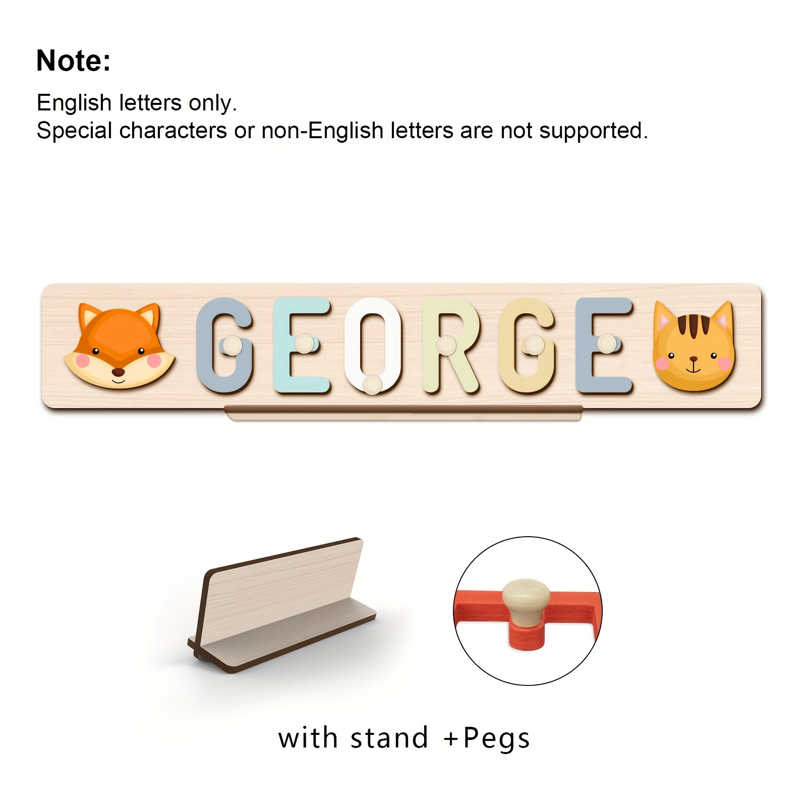 Original Custom Name Puzzle, Interactive Letter Puzzle Toy