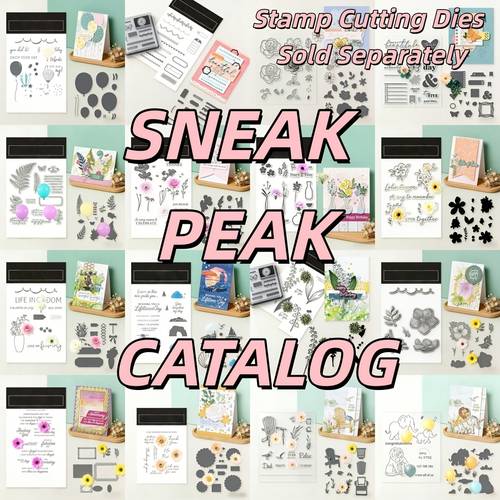 stamp and cutting dies sold separately new catalogue clear stamp and metal cutting dies sets for scrapbooking photo album decorative by krsu