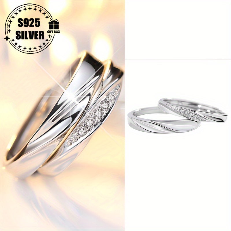 

925 Silvery Rings - Hypoallergenic, - Zirconia - For , For Wedding