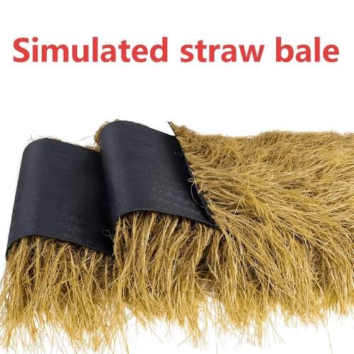 2pcs Artificial Turf, Realistic Thatch Roof, Mexican Straw Roll, Outdoor Simulation Greenery Lawn, Suitable for Bars, Cottage , Garden Fences, Swing Decorations, Crafts for , Palm Thatch Roof, Hay for Holiday Decor