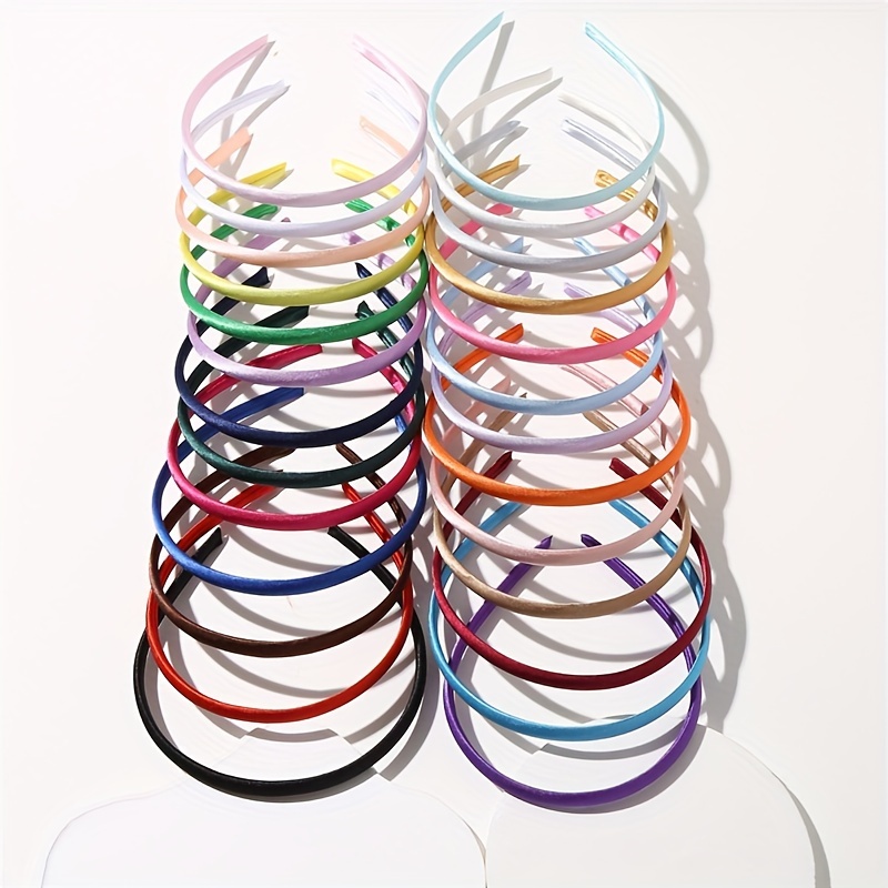 26pcs Stylish Satin Colorful Headbands And Hair Additions, Cute And Elegant Head Decorations For Women And Everyday Wear, Perfect Gifts For
