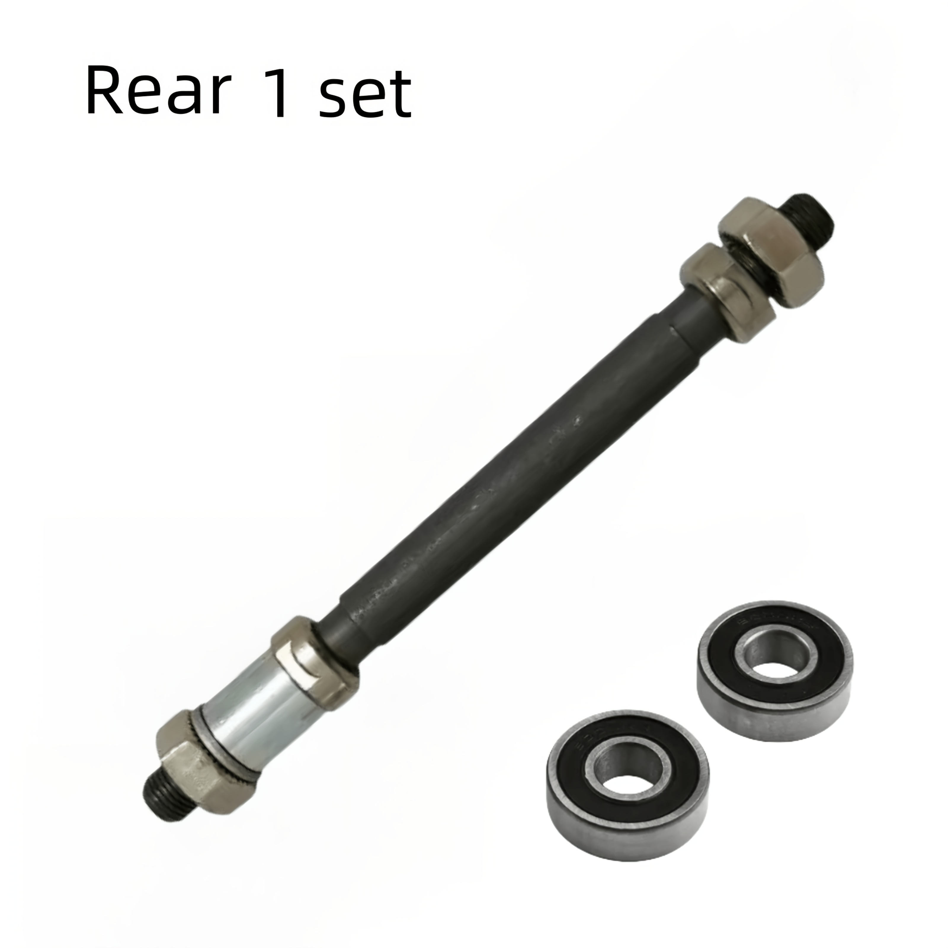 TEMU 1 Set, Axe de vélo, Moyeu de roue de vélo Axe creux, Roulements d'axe ou arrière, Convient à tous les vélos