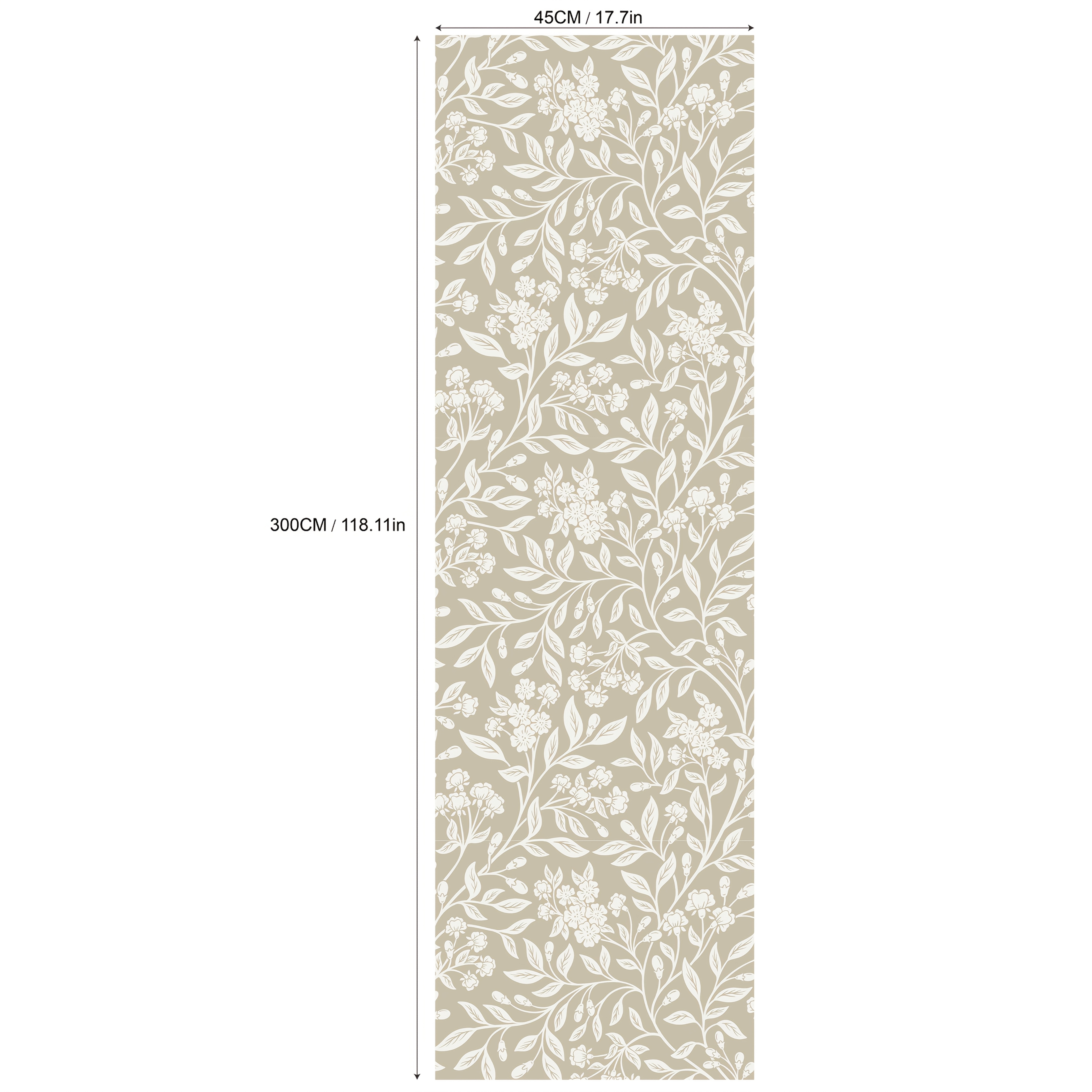 TEMU Blue Beige/tan Cream Style Climbing Floral Peel And Stick Wallpaper Removable Wallpaper Wall Decor Home Decor Wall Art Printable Wall Art Room