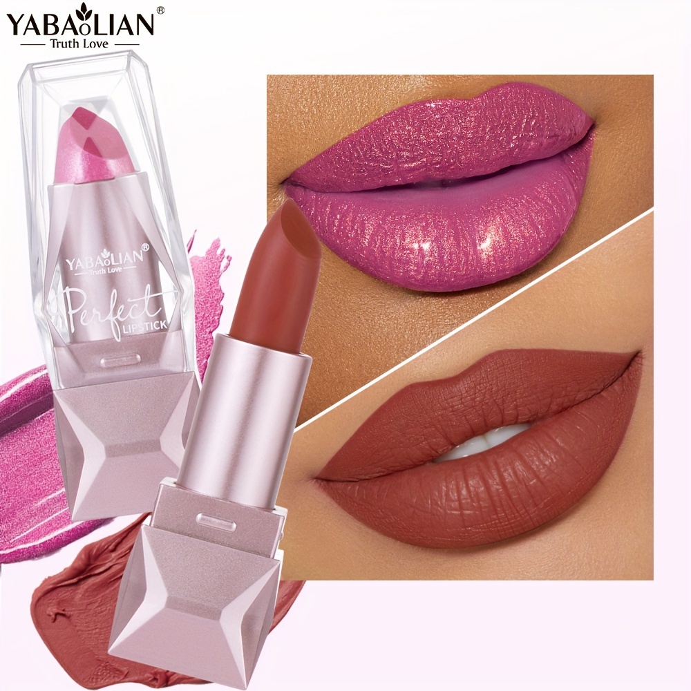 

Yabaolian Glitter Lipstick, Shiny Velvet Texture, Durable, Make Your Lips Shiny, Waterproof Lip Balm For Women