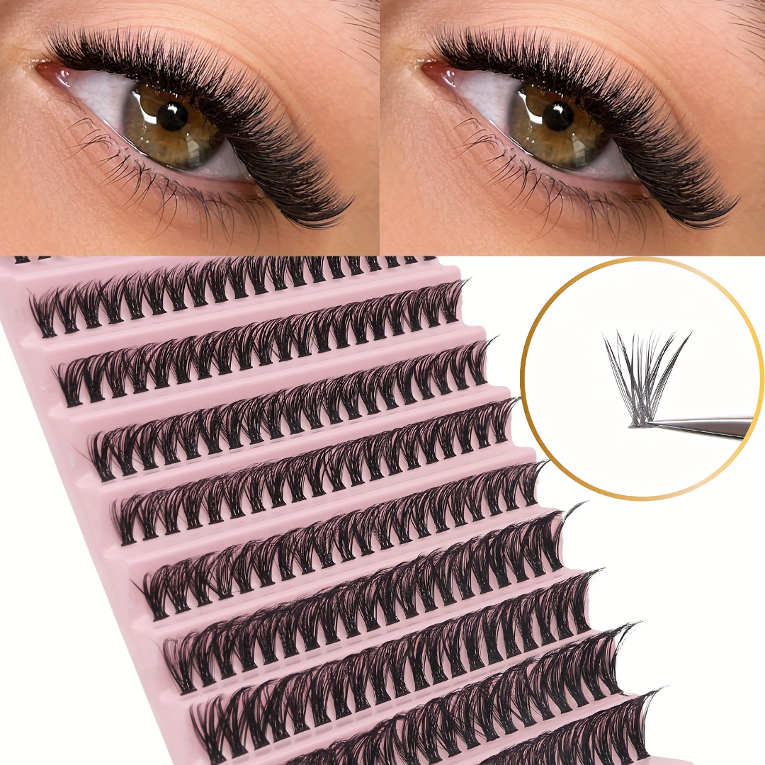 

Dramatic And Daring 200 Clusters Of Eyelashes (cc-8-16 Mixed) Cc- 40d - Meet Your Best Look With 40d Eyelash Extensions