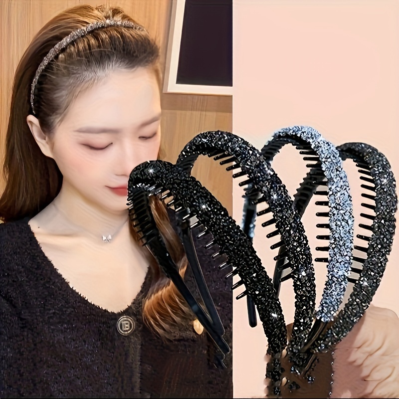 

Chic Non-slip Teeth Headband For Women - Cute & Sweet Resin Hair Accessory, Face Washing & Styling