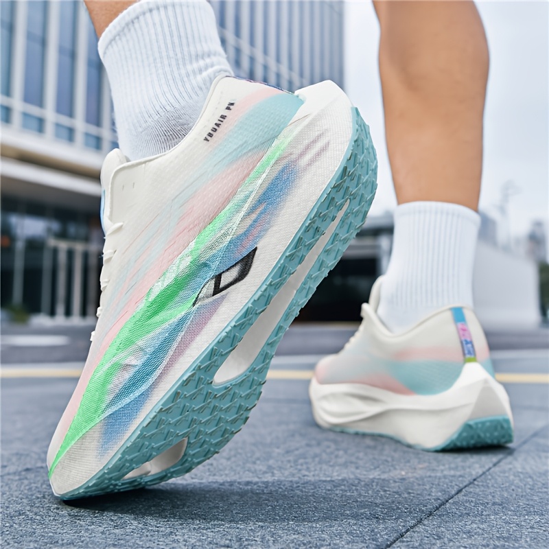 PB6.0 Carbon Plate Running Shoes for Men, Outdoor True Explosion Soft Sole Physical Test Training Shoes, Couple's Marathon Jogging Shoes for Women
