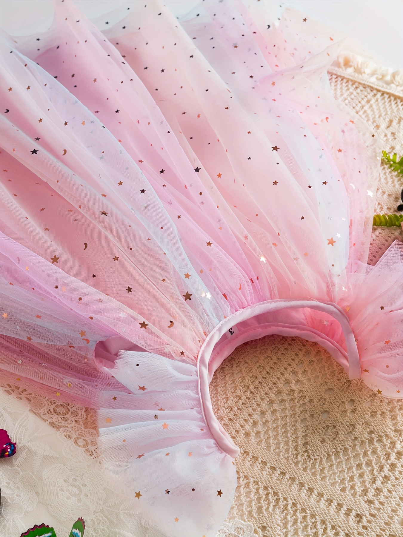 adorable moon sequin dress pastel ombre tulle - Temu Australia