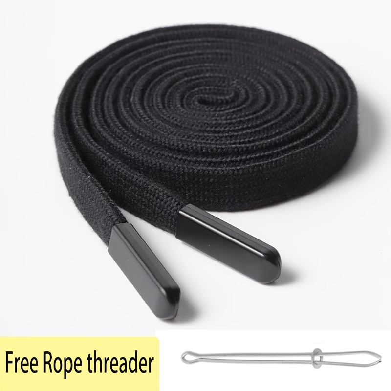 1pc Thickened Flat Belt Rope, Hoodie Drawstring, Trousers Belt Rope, Sports Pants Lace Waist Belt Rope