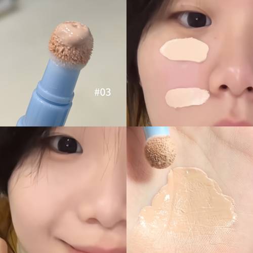 thin concealer cushion fluffy sponge head concealer pen brightening under eye spot coverage dark circle moisturizing long lasting