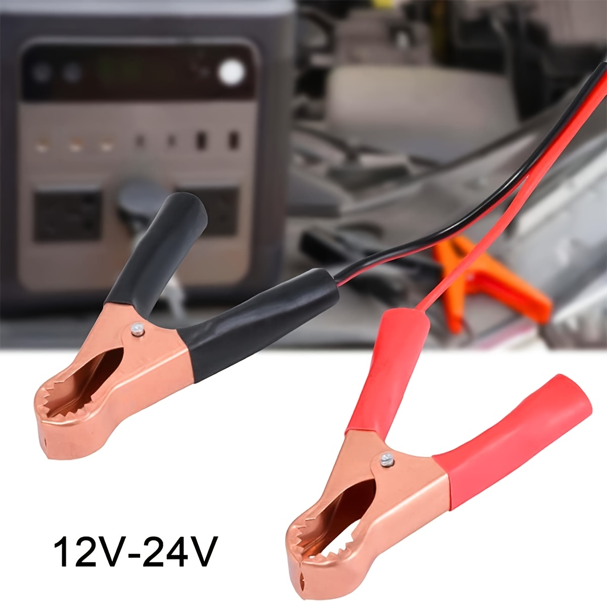 16awg car emergency   cable automotive battery booster jumper wire kit with   clips 6ft 13ft 20ft Product details 1