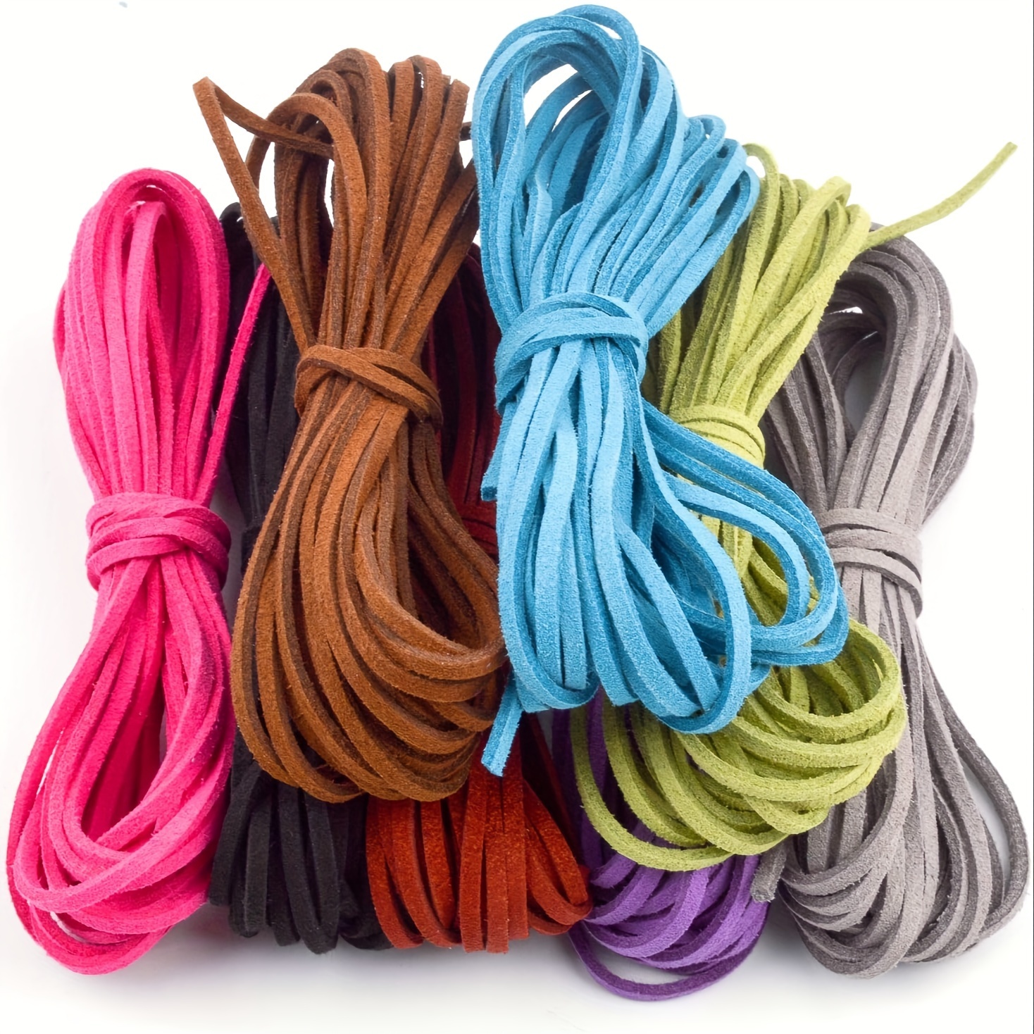 Suede Faux Leather Cord String Rope Thread Diy Beading - Temu Canada