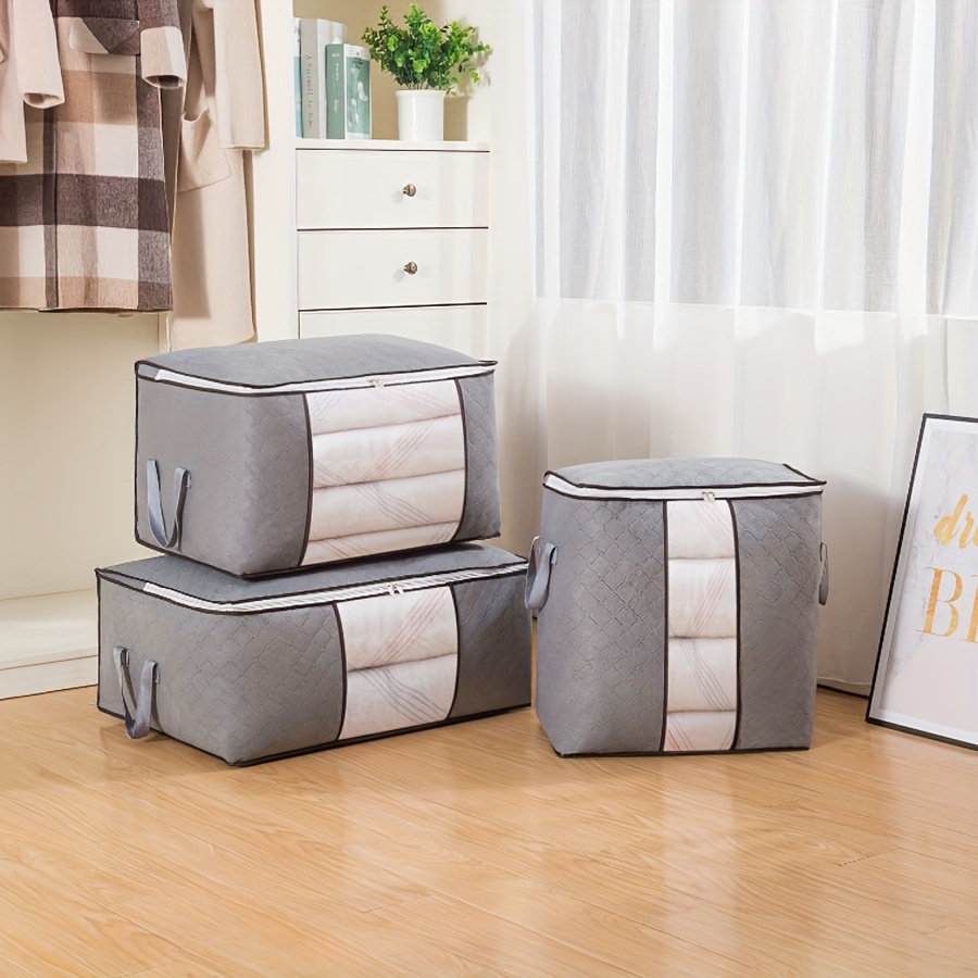 

Large Capacity Foldable Fabric Storage Box: Perfect For Organizing Bedrooms, Closets, Clothes, Dorms, Spa Centers, And Wardrobes