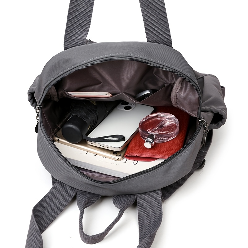 Moqueta de Mujer de Gran Capacidad Convertible - Bolso Trabajo de Nylon Resistente con Correa Ajustable, Cierre de Cremallera - Bolso Minimalista para Oficina, Viajes y Compras - Organizador Versátil, Bandolera Duradera, Ideal para Uso Diario