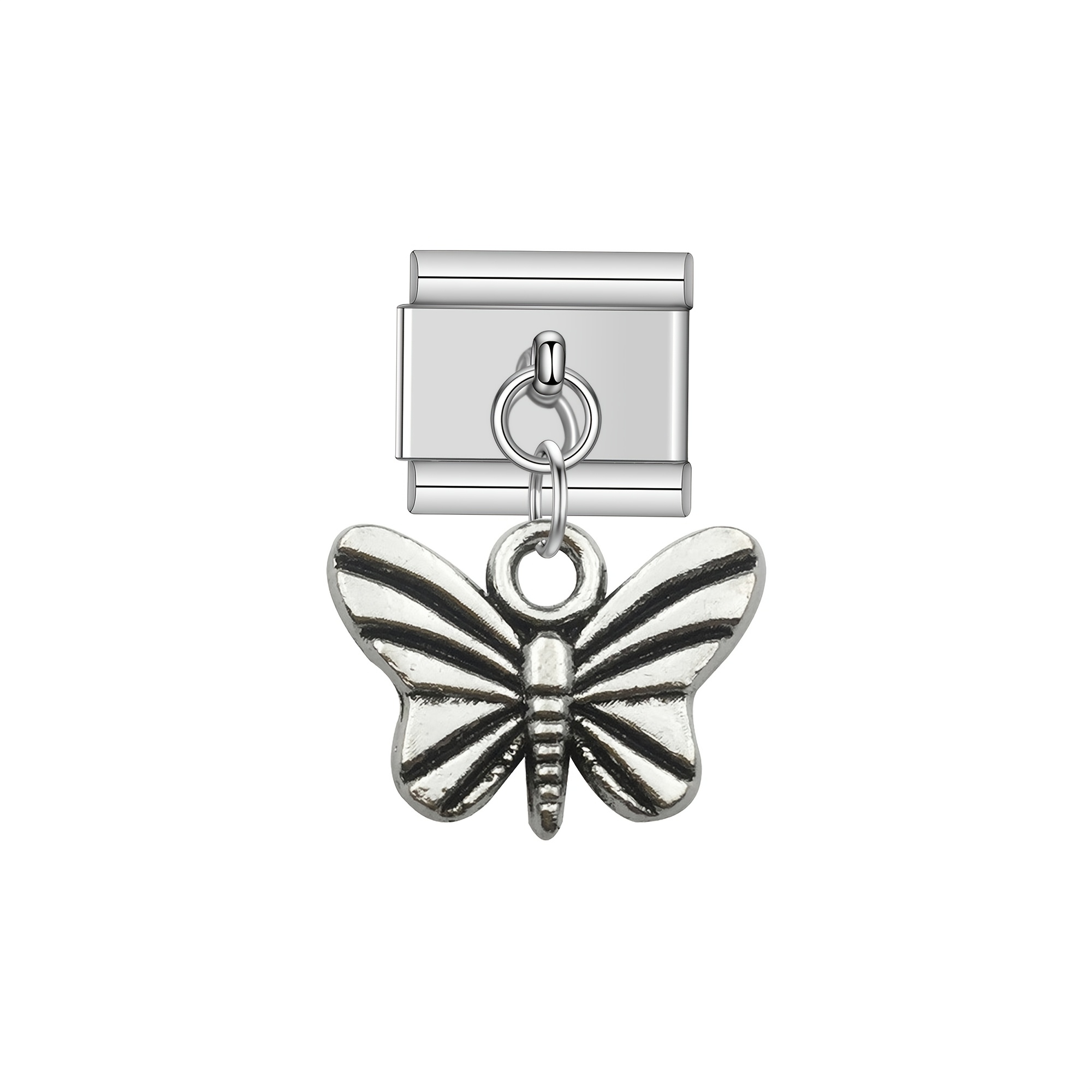 Lovely Butterfly Charm Links Bracelet Fit for 9mm Bracelet