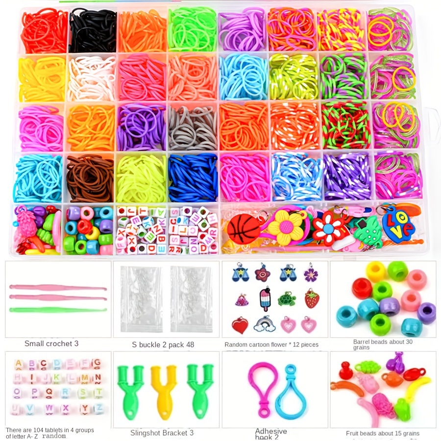 

4500pcs Vibrant Band Kit - Making Set With Rubber Bands For Unique Bracelets, Bangles & Crafts - Perfect Christmas Gift, Best For Christmas