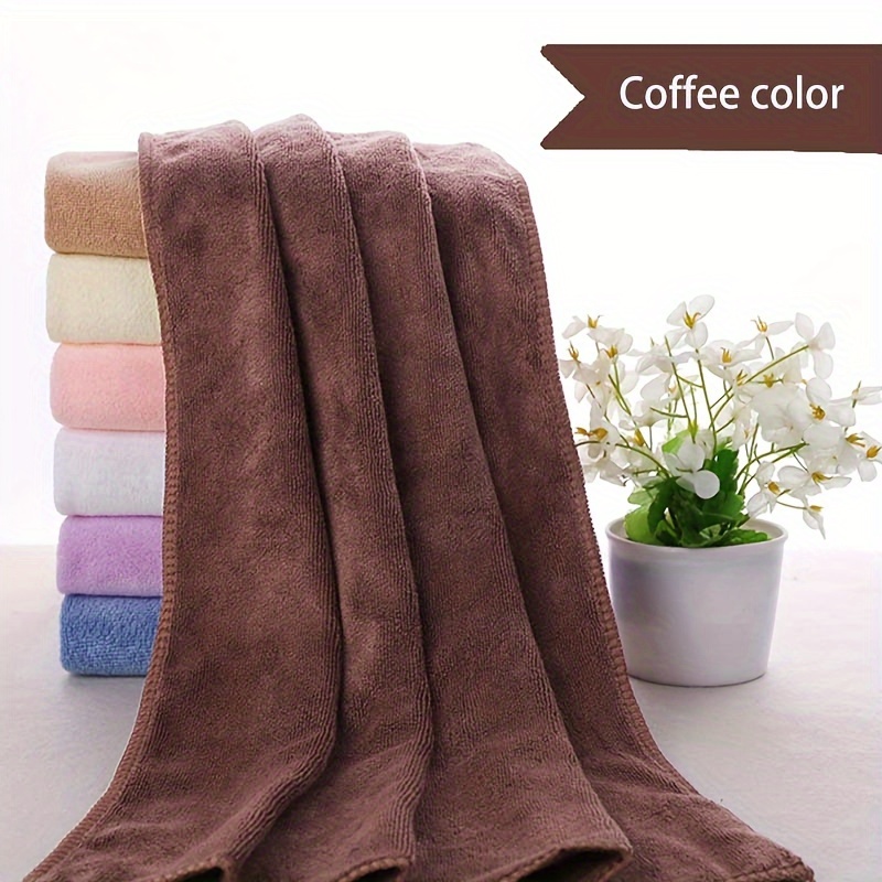 

1pc Cotton Large Bath Towel, Absorbent & Quick-drying Showering Towel, Super Soft & Skin-friendly Bathing Towel, For Home Bathroom, Ideal Bathroom Supplies