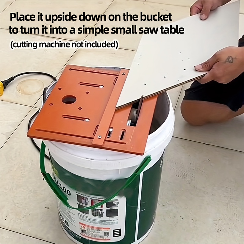 1pc universal cutting machine base plate kit 28 x 25cm woodworking circular saw bottom board 5mm thickness with laser scale adjustable positioning guide woodworking aid tool Product details 5