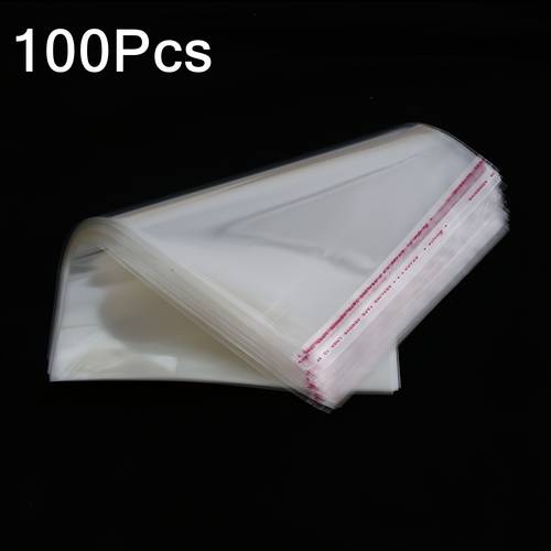item picture 100pcs transparent self sealing glass fiber bags transparent plastic polyethylene bags reusable self opp bags for baking snacks jewelry candy books newspapers and magazines clothing cards glass fiber bags