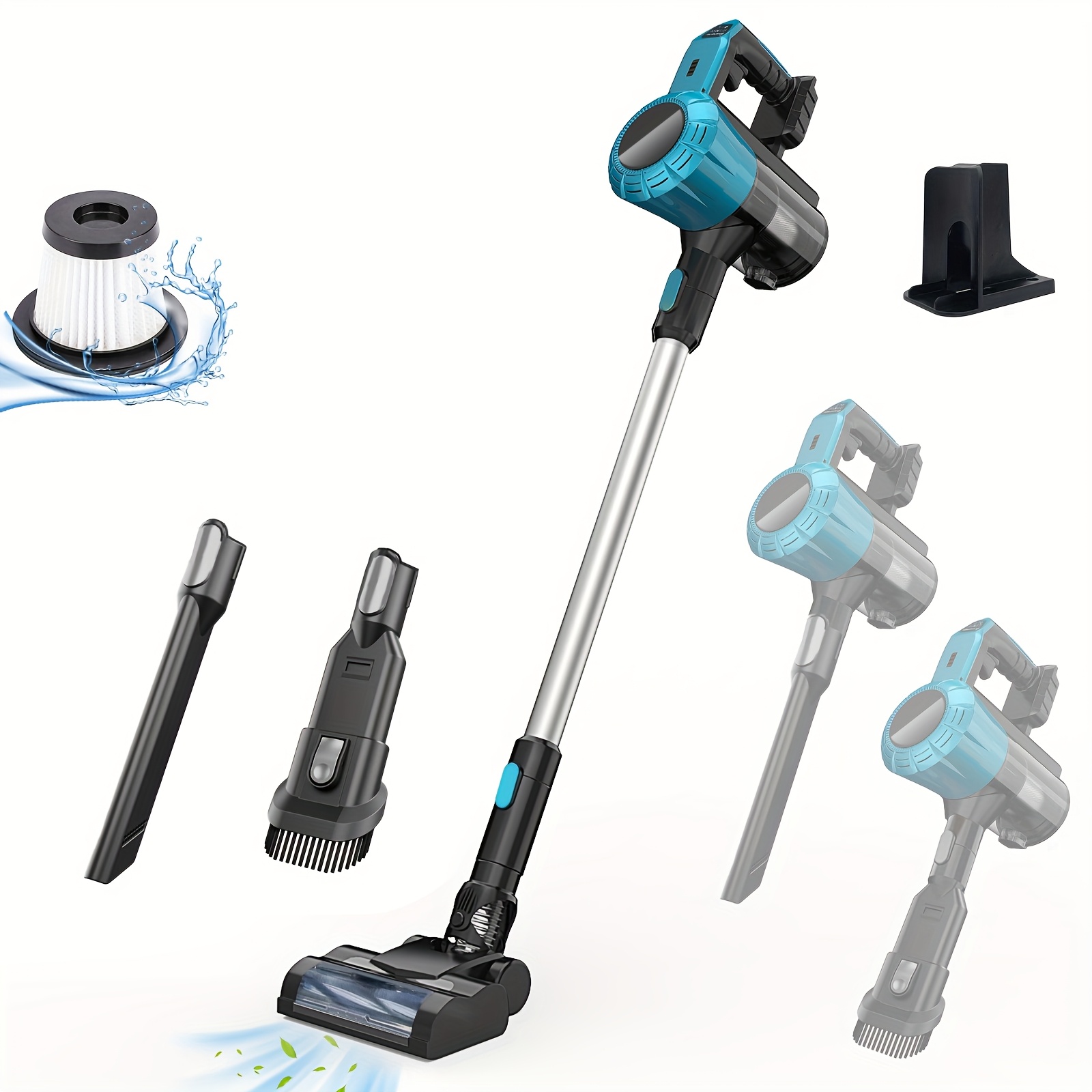 240w Cleaner For Makita 18v Bl1830 Bl1830, 3-in-1 Upright Handheld Stick Vacuum 15, 000pa, For Hardwood Floor Carpet Car Pet Hair