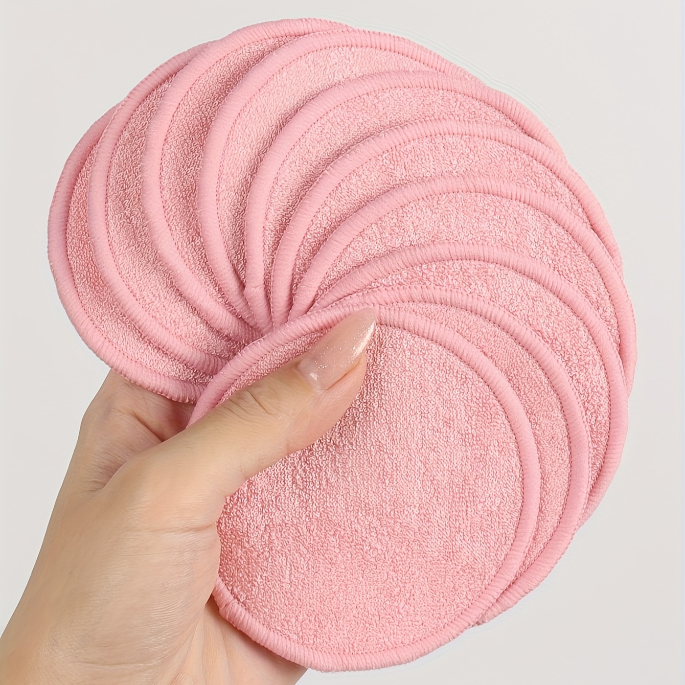 TEMU 8/10 Pcs Of Makeup Remover Pads, Quickly Makeup By Soaking, And Can Also Be With Makeup Remover Water And Facial Cleanser For Deep Cleaning.